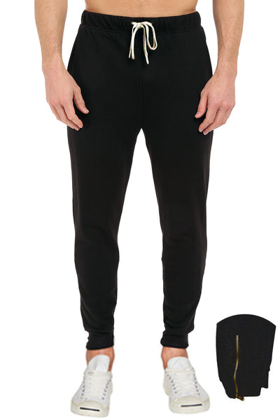 French Terry Fleece Pants With Leg Zipper – Pro 5 USA